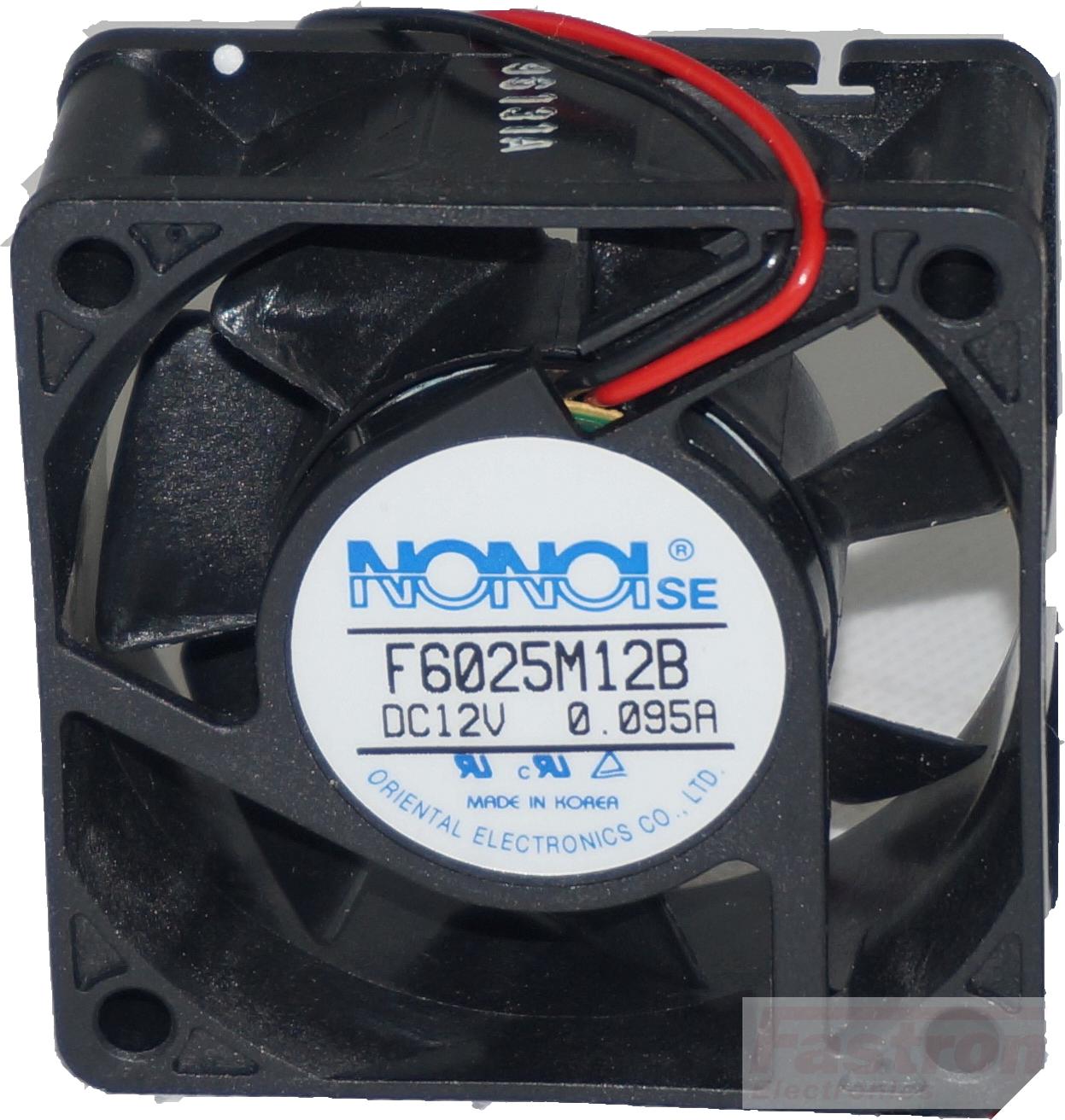 F6025M12B, Cooling Fan 60mm x 25mm, 12VDC, 0.095Amp-Fan-Fastron Electronics-Fastron Electronics Store F6025M12B, Cooling Fan 60mm x 25mm, 12VDC, 0.095Amp-Fan-Fastron Electronics-Fastron Electronics Store